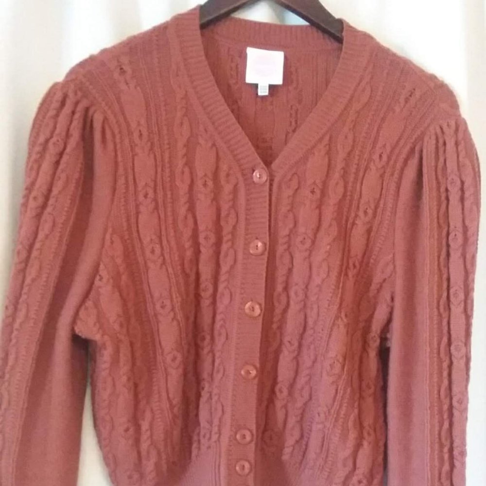 Emmy Design Sweden Ice Skater cardigan cinnamon 14/16